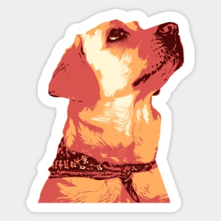 Labrador Dog Bandana Sticker